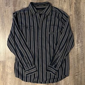 Mens Harley Davidson Button Up Shirt Medium LONG SLEEVE